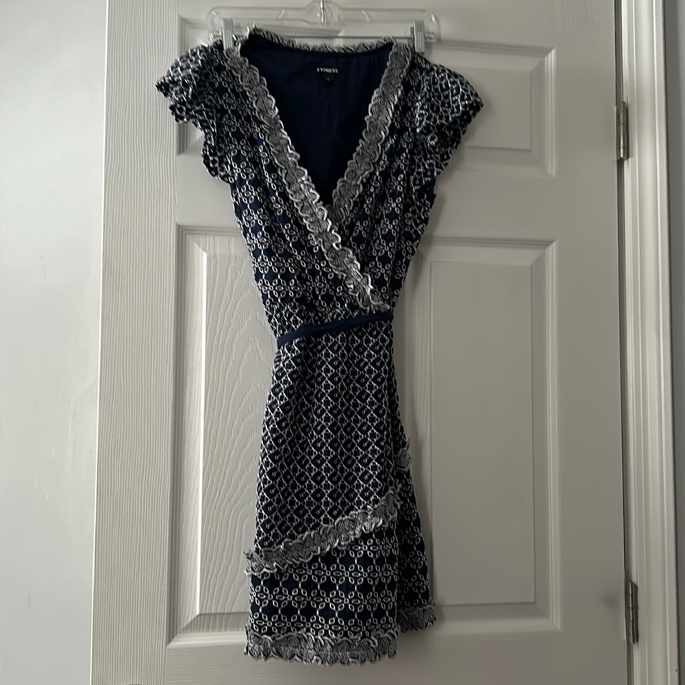 Express maxi dress, blue size medium